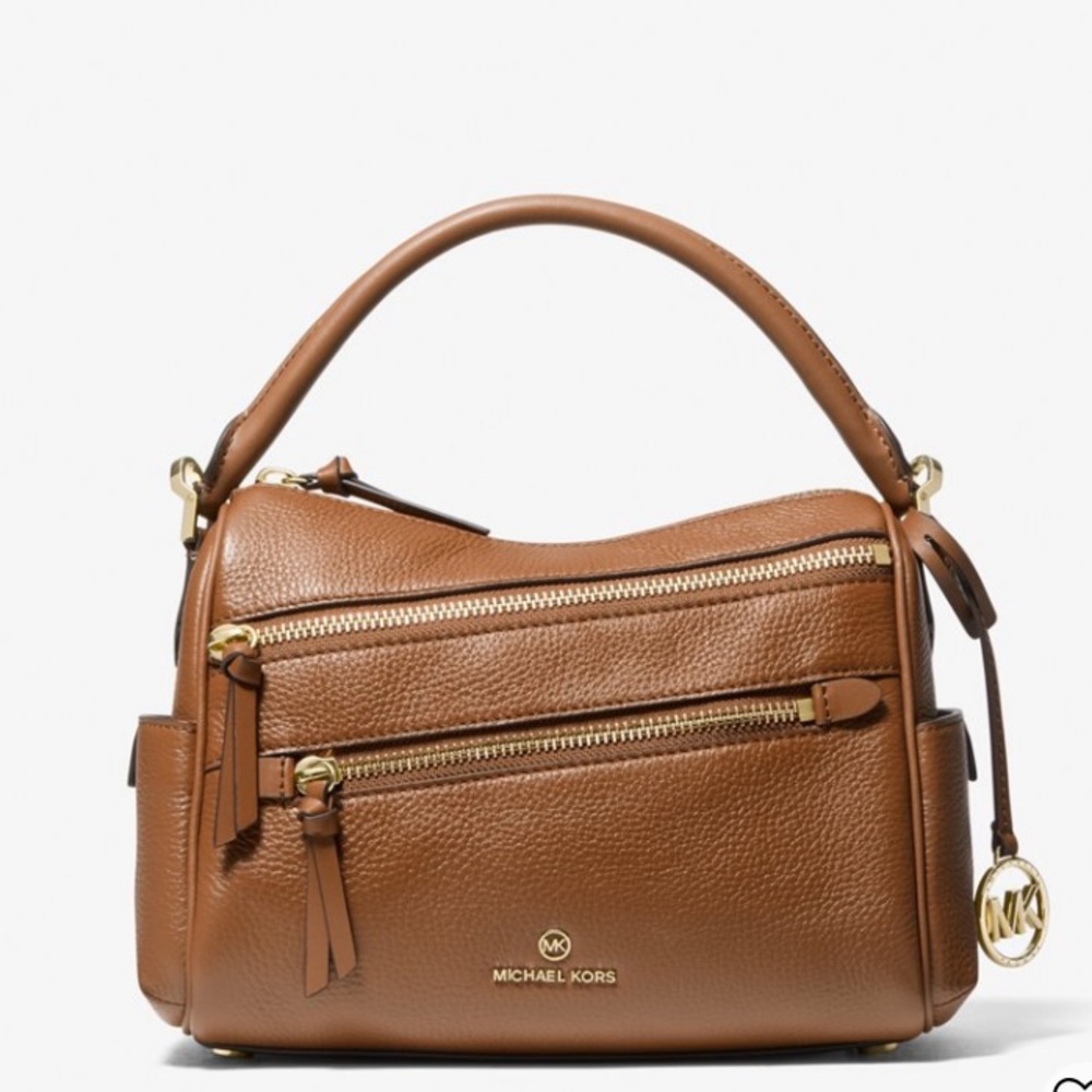 Like new Michael Kors Lorimer Medium Pebbled Leather Satchel
